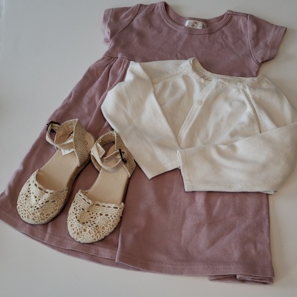 Zara Knitwear Other - T-shirt Dress and cropped cardigan bundle